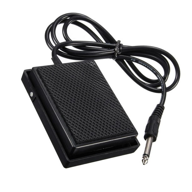 Interruptor de Pedal de sostenido Yuyangstore Plástico Negro para teclado electrónico
