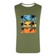 thumbnail image 4 of Camiseta sin mangas de cuello redondo para hombre, estampada, informal, deportiva, elástica, de moda, de poliéster., 4 of 5