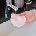 thumbnail image 2 of S&T INC. Reusable Makeup Remover Pads with Laundry Bag, Pink, 4.25 inch Diameter, 16 Pack, 2 of 6