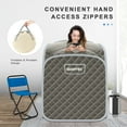 thumbnail image 2 of Patiojoy Portable Steam Sauna Spa Household Personal Sauna Tent with 9-Level Temperature &Timer Grey, 2 of 10