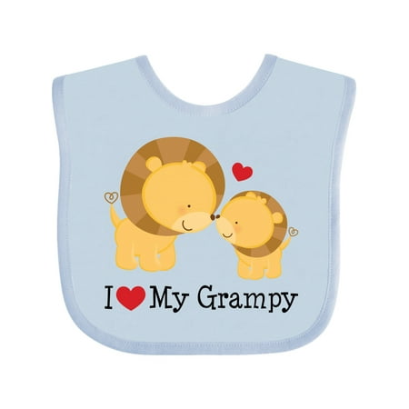 

Inktastic I Love My Grampy Grandkids Gift Baby Boy or Baby Girl Bib