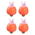 thumbnail image 2 of Aihimol 4Pcs Easter Carrot Rabbit Fidget Toys, Rabbit Squeeze Ball for Kids Relieve Stress, Pop Up Toy for Easter Basket Stuffers, 2 of 5