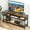 Rustic Brown | 58", variant on Emorefun Modern TV Stands, 58" Entertainment Center with Open Storage Shelves for Living Room, Bedroom, Rustic Brown