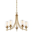 thumbnail image 3 of Octave 5-Light Chandelier in Warm Brass, 3 of 5
