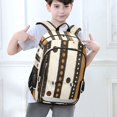 thumbnail image 6 of FORMRS Unisex School Backpack 17" Student Travel Bag with Laptop Compartment, Beige Abstract Dots, 6 of 7