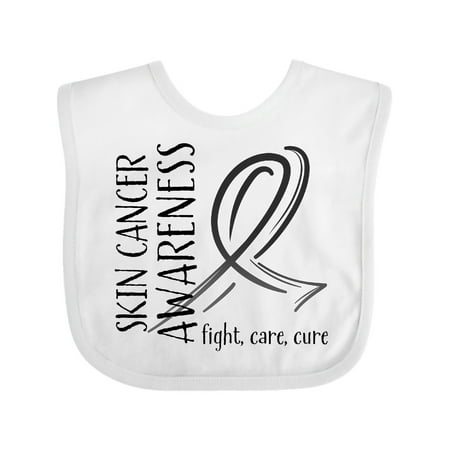 

Inktastic Skin Cancer Awareness- Fight care cure Gift Baby Boy or Baby Girl Bib
