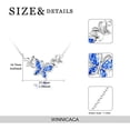 thumbnail image 5 of WINNICACA Butterfly Choker Necklace s925 Sterling Silver Pendant Necklace Jewelry Birthday Anniversary Mothers Valentines Day Gifts for Women, 5 of 5