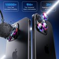 thumbnail image 4 of CHL-for iPhone 16 Pro Max/iPhone 16 Pro Camera Lens Protector [1:1 Keep Original Lens Design ＆ 10X shatterproof] TOP 9H+ Tempered Glass Camera Cover Accessories Case Friendly,Colorful, 4 of 4