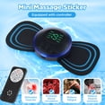 thumbnail image 6 of Mini Massager, Muscle Body Massager with 5 Pcs Pads and 19 Speed 8 Modes, Sticker EMS Pulse Massager Relax for Arm, Leg Shoulder, Waist, 6 of 8