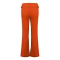 thumbnail image 4 of IYYVV Flared Leggings for Women Low Rise Trousers Boot Cut Fleece Pants Women Skinny Womens Sweatpants Plus Size Solid Color Sweatpants Soft Women's Pajama Pants Soft Saffron XL, 4 of 4