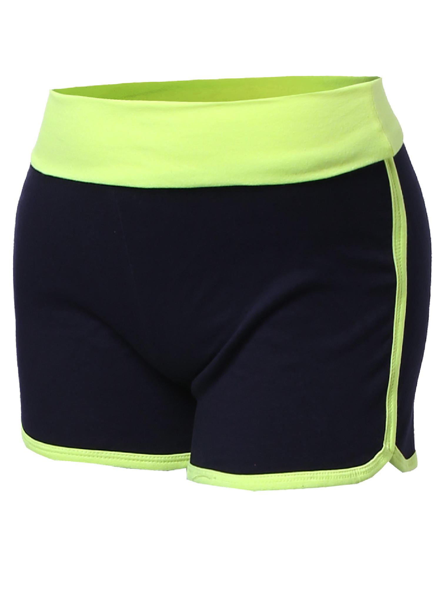 FashionOutfit FashionOutfit Women's Basic Neon Color Contrast Fold