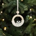 thumbnail image 1 of Adorno Colgante de Copo de Nieve Tejido a Mano En Madera con Cuerda de Algodón Trenzada, Ideal para Colgar En El Árbol de Navidad, La Pared o La Puerta. Decoración Festiva., 1 of 6