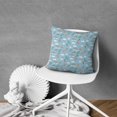 thumbnail image 4 of Linen Pillow Covers,Easter and Rainbows Blue Pattern Throw Pillow Covers 16x16 Set Of 4,Decorative Summer Pillow Covers for Living Room Sofa Couch, 4 of 5