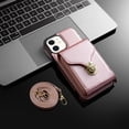 thumbnail image 7 of Dteck Wallet Case For iPhone 11, Crossbody Zipper Wallet Case with Credit Card Holder Slot Purse Leather Protective Case Cover For Apple iPhone 11 6.1 inch 2019, Rosegold, 7 of 7
