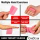 thumbnail image 4 of Bloques fortalecedores de manos CanDo Hand Therapy Blocks, color rosa suave, paquete de 3, 4 of 5