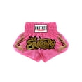 thumbnail image 2 of Rswnyirn Kids Boys Muay Thai Shorts Boxing Shorts Boxer Training Trunks Satin Kickboxing Shorts Pink 14-15, 2 of 4