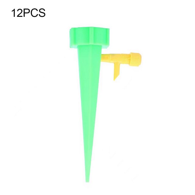 Worallymy Plants Riego Spikes Sistema de riego ajustable Dispositivos automáticos de goteo de plástico 12 piezas verde Worallymy JD735801123