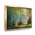 thumbnail image 3 of Designart 'Subtle Sunset Light Through The Trees I' Traditional Framed Canvas Wall Art Print, 3 of 5
