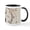 White/Black Inside, variant on CafePress - Peacock And Spring Flowers Mugs - 11 oz Ceramic Mug - Novelty Coffee Tea Cup