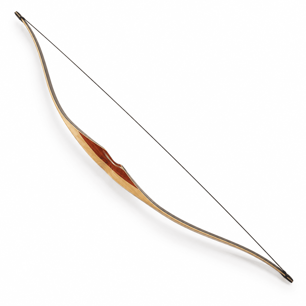 54 Traditional Laminated Archery Bow Right 45lb Fits 15-55 Lbs for Teens and Adults