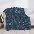 thumbnail image 3 of Yiaed Winter Blue Forest Deer Print Blanket Throw Blanket Soft Cozy Flannel Blanket for Home Bed Sofa Couch Chair-40"x30", 3 of 6