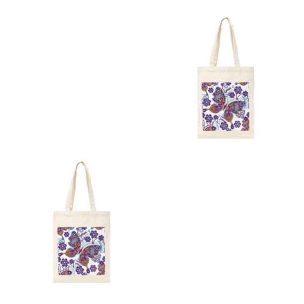 Injueey Bolsa de lona para pintar, bolsa de compras, mano de obra fina, duradera, multiusos, exquisitas bolsas de punto de utilería DIY Type1 NO1