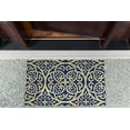 thumbnail image 3 of Design Imports CAMZ34870 Tapis de Sol en Coton à Base de Coco 18 x 30 Po Bleu Tunisie, 3 of 6