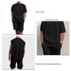 thumbnail image 4 of Chándal de verano para hombre, conjunto de pantalones cortos de manga corta con cuello redondo suelto informal a la moda para hombre, conjunto para deportes de trabajo de fiesta, negro M, 4 of 5