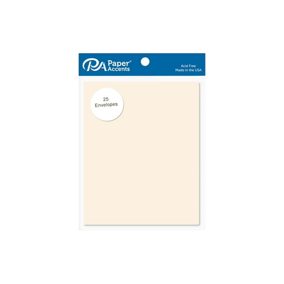 Envelope 4.38x5.75 25pc Cream