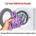 thumbnail image 4 of Car Gear Shift Knob Hoodie, Hoodie Car Gear Shift Cover, Hoodie For Car Shifter, Universal Fit Knob Cover, Automotive Interior Accessories -Pink, 4 of 9