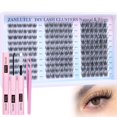 thumbnail image 1 of Kit de extensión de pestañas zanlufly Wispy Lash Clusters Natural, 1 of 7