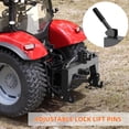 thumbnail image 4 of OUYAWEI Attelage Rapide 3 Points pour Tracteurs Capacité de Levage 3000 LBS Cat 1 2 Inclut 2 Récepteurs Noir, 4 of 7
