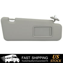 cciyu Right Passenger Side Sun Visor fit for Toyota Highlander 2008-2013 Gray with Sunroof Sun Visor Replaces 74310-48520-B0,74320-48490-B0