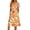 A Orange, variant on Womens Summer Dresses V Neck Short Sleeve Floral Print Midi Dress with Pockets Flowy Swing Vacation Casual Sundress S-2XL