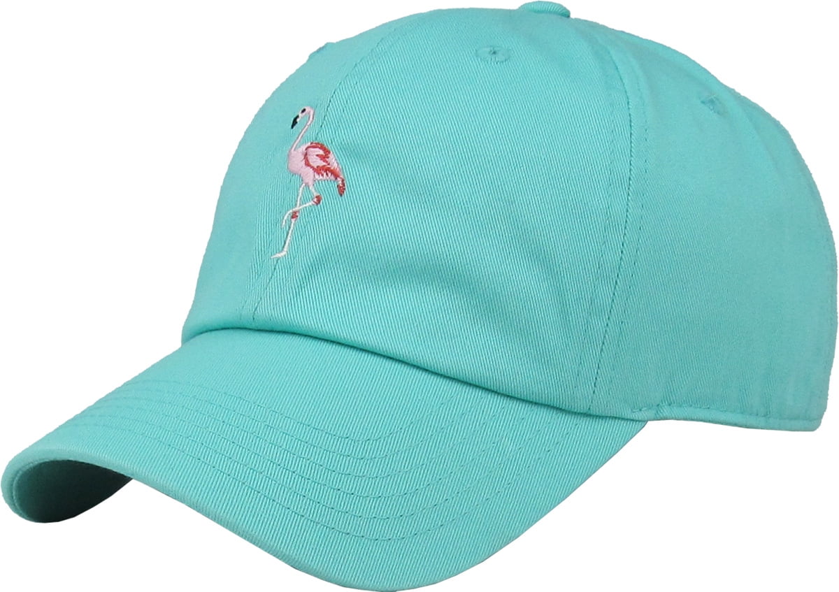 Flamingo Pink Dad Hat Baseball Cap Polo 