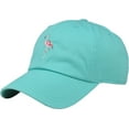thumbnail image 2 of Flamingo Mint Dad Hat Baseball Cap Polo Style Adjustable, 2 of 4
