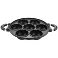 thumbnail image 3 of 7 Hole Cooking Cake Pan Cast Iron Omelette Pan Non-Stick Cooking Pot Breakfast Egg Cooker Cake Mold, 3 of 5