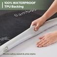 thumbnail image 5 of BEDLORE Twin Mattress Protector Waterproof, 3D Air Fabric Bamboo Mattress Cover Breathable Noiseless with 6"-15" Deep Pocket(Gray), 5 of 9