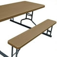 thumbnail image 6 of Plastic Development Group 6 Ft Picnic Table for Indoor & Outdoor Use, Brown, 6 of 7