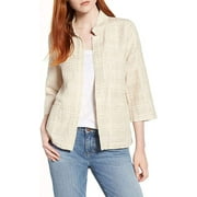 Eileen Fisher Check Organic Cotton & Linen Jacket - Natural (PM/PM)