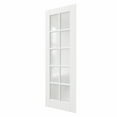 thumbnail image 3 of 36" x 80" 10-Lite Frosted Glass Interior Door Slab, Solid Core Door Panel as Barn Door, Pocket Door, French Door, Prehung Door - as Panty Door, Closet Door, Pre-finished & Paintable, White, 3 of 9
