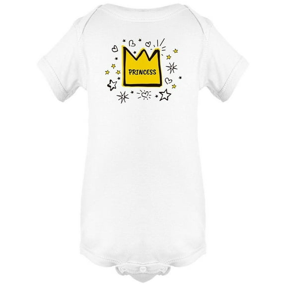 Princess Crown Design Bodysuit Baby's -Image by Shutterstock