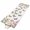 White, variant on Pink Flowers 2'x6' Runner Rugs for Hallway Kitchen Bedside Non Slip Washable, Spring Floral Butterfly Elegant Pastoral Entryway Rug Runners with Rubber Backing, Long Carpet Runner for Laundry Room