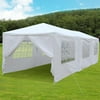White Heavy Duty PE Water Resistant Party Wedding Tent Carport Canopy 8 Walls