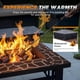 thumbnail image 4 of WLXIANG Outdoor Fire Pit, 32 Inch Firepit Table Metal Outdoor Fireplaces with Waterproof Cover for Outside Patio Camping (Silver), 4 of 8