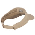 thumbnail image 3 of Golden Retriever Head Embroidered Pro Style Cotton Washed Visor - Khaki OSFM, 3 of 5