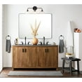 thumbnail image 2 of TEHOME Kengston Comtemporary Black Metal Framed Rectangle Bathroom Vanity Mirror 36x48'', 2 of 8