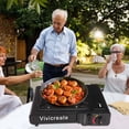 thumbnail image 6 of Vivicreate Portable Butane Camping Stove, Single Burner Gas Cooker with Carrying Case, Black, for Camping and Outdoor Cooking, 6 of 8