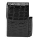 thumbnail image 2 of Caja de cigarrillos de cuero PU, estuche para tarjetas portátil multifuncional con capacidad para 20 cigarrillos, para el hogar diario, color negro, 2 of 14