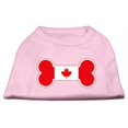 thumbnail image 1 of T-shirts en Forme d'Os Drapeau Canadien Rose Clair TTG (18), 1 of 1